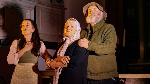 Three characters from Salt and Light